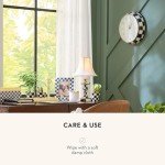 MACKENZIE-CHILDS Black-and-White Decorative Wall Clock