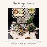 MACKENZIE-CHILDS Black-and-White Decorative Wall Clock