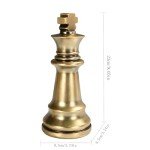 Majestic King and Queen Chess Figurines Set