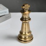 Majestic King and Queen Chess Figurines Set