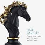Black Knight Decorative Chess Statue - 10.6" Tall
