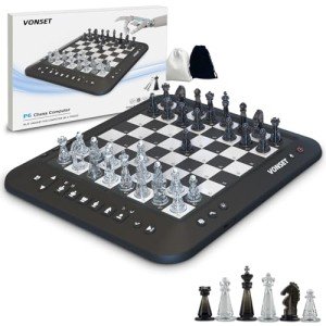 Smart Electronic Chess Set with LED & Magnetic Pieces