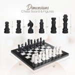 Luxury Marble Chess Set with Storage Box