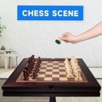 Wooden 3-in-1 Chess, Checkers, Backgammon Table Set