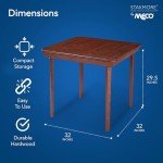 Classic Solid Wood Folding Card Table - Cherry