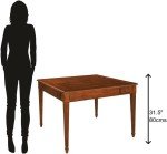 Hekman Versatile Gaming Table with Reversible Board