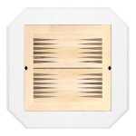 White Acme Galini Wooden Game Table with Drawers