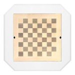 White Acme Galini Wooden Game Table with Drawers