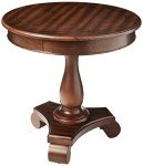 Roundhill Furniture Rene Espresso Round Side Table