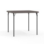 Dark Gray Folding Event Table with Carrying Handle