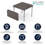 Dark Gray Folding Event Table with Carrying Handle