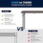 Dark Gray Folding Event Table with Carrying Handle