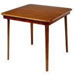 Classic Folding Card Table with Fruitwood Frame