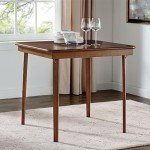 Classic Folding Card Table with Fruitwood Frame