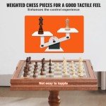 3-in-1 Wooden Chess, Checkers, Backgammon Table