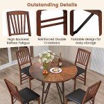 Giantex Foldable Wooden Dining Chairs Set of 2