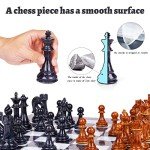 Large Portable Chess Set with Heavy Pieces