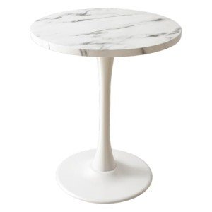Modern Marble Round Chess Table - 24 Inch