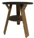 Rustic Chess Board Table for Living Room