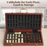 Magnetic Wooden Chess Set with Handle - 15.5 Inch