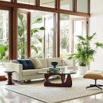 Modern Triangle Coffee Table with Glass Top