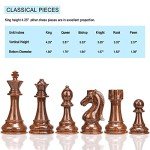 AMEROUS High Polymer Weighted Chess Pieces Set