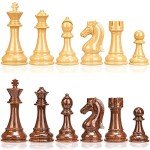 AMEROUS High Polymer Weighted Chess Pieces Set