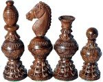 Globe Design Wooden Chess Set with 32 Pieces