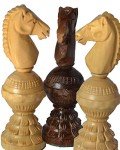Globe Design Wooden Chess Set with 32 Pieces