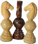 Globe Design Wooden Chess Set with 32 Pieces