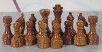 Red & Coral Marble Chess Set - 3.5" King