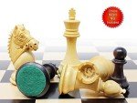 Ringy Rosewood/Boxwood Triple Weighted Chess Set