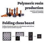 Large Portable Chess Set with Heavy Pieces