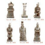 15-Inch Wooden Terracotta Warriors Chess Set