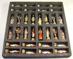 American Revolutionary War Chess Set with Cherry Board