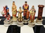 Medieval Crusades Chess Pieces: Arabians vs Christians