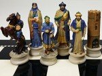 Medieval Crusades Chess Pieces: Arabians vs Christians