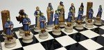 Medieval Crusades Chess Pieces: Arabians vs Christians