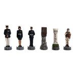 Air Force vs Marines Hand Painted Chess Set