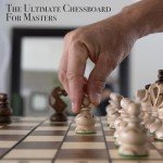 Luxury 18-Inch Wooden Chess Set with Storage