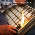 Luxury 18-Inch Wooden Chess Set with Storage