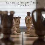 Luxury 18-Inch Wooden Chess Set with Storage