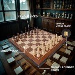 15" Magnetic Wooden Chess Set with Storage Slots