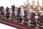 Elegant Wooden Chess Set with Board and Pieces