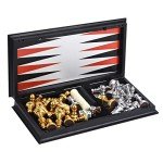 Magnetic 3-in-1 Chess, Checkers, Backgammon Set
