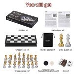 Magnetic 3-in-1 Chess, Checkers, Backgammon Set