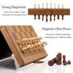 Portable 12" Magnetic Chess & Checkers Set