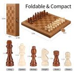 Portable 12" Magnetic Chess & Checkers Set