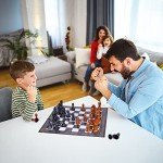 Large Portable Chess Set with Heavy Pieces