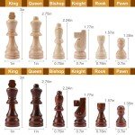 Magnetic Wooden Chess Set - 15 Inch Portable Game